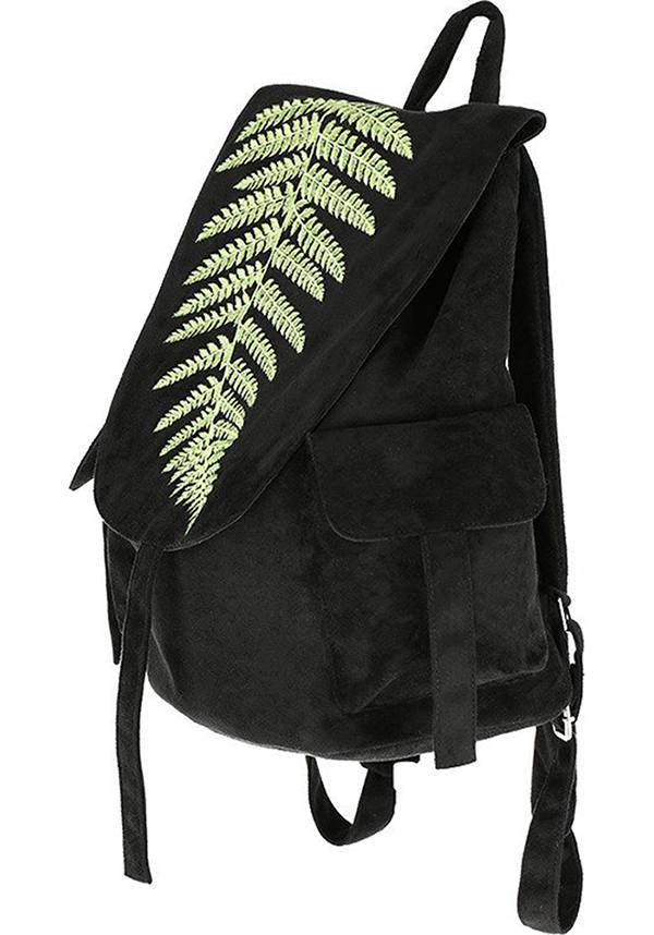 Fern | BACKPACK - Beserk - 420sale, accessories, all, backpack, bag, black, clickfrenzy15-2023, discountapp, forest, fp, gothic, gothic accessories, green, handbags and purses, jul19, labelvegan, ladies accessories, leaf, restyle, vegan