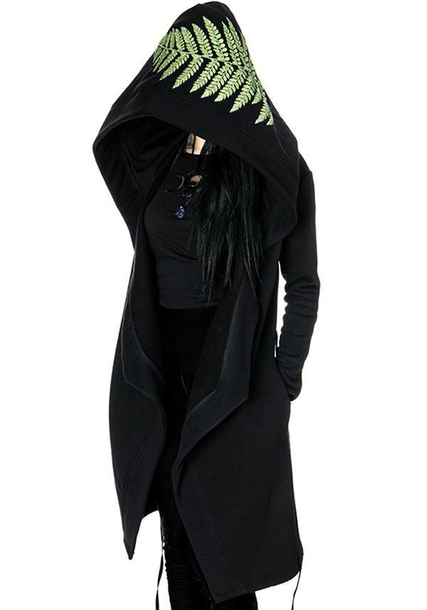 Forest Witch | HOODIE - Beserk - all, all clothing, all ladies, all ladies clothing, black, clickfrenzy15-2023, clothing, coat, discountapp, edgy, fp, gothic, green, hoodie, jumpers and jackets, ladies, ladies clothing, ladies outerwear, nov18, outerwear, outerwearsale, restyle, winter, winter clothing, winter wear