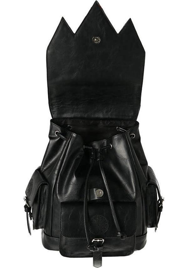 Gothic Rosette | BACKPACK - Beserk - accessories, all, architecture, back bag, back pack, backpack, bag, bags, black, clickfrenzy15-2023, discountapp, fp, googleshopping, goth, gothic, gothic accessories, gothic bag, labelvegan, ladies accessories, mens, mens accessories, R080922, RS207783, sep22, Sept, vegan