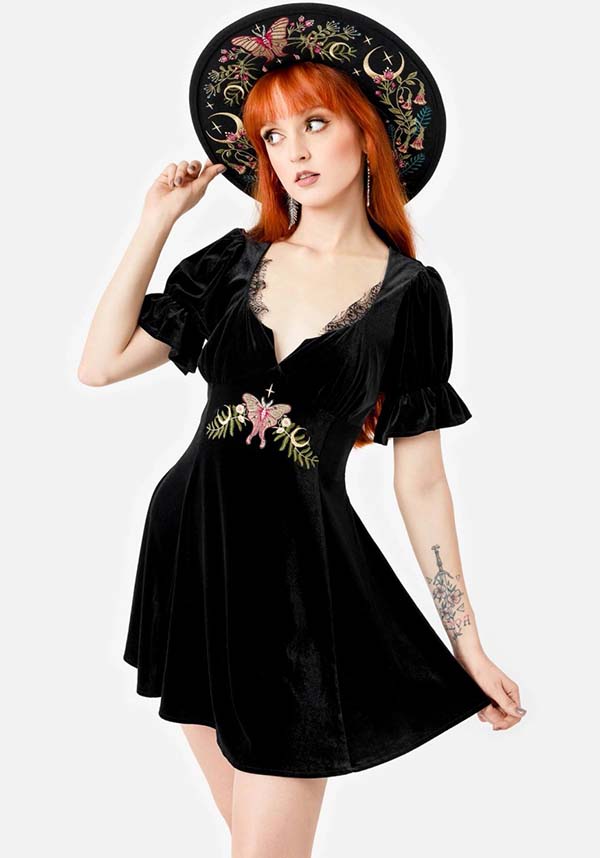 Midnight Flora | MINI DRESS