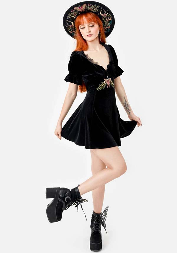 Midnight Flora | MINI DRESS