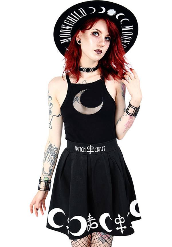 Moon Mesh | TOP - Beserk - all, all clothing, all ladies, all ladies clothing, black, clickfrenzy15-2023, clothing, discountapp, edgy, fp, gothic, ladies, ladies clothing, mesh, moon, plus, plus size, restyle, sep18, singlet, tank, top, tops, tshirts and tops