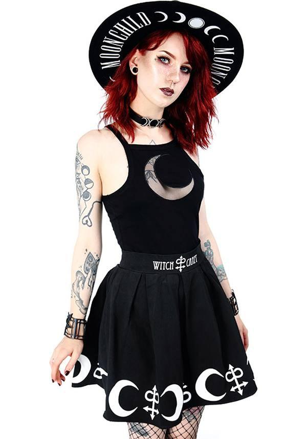 Moon Mesh | TOP - Beserk - all, all clothing, all ladies, all ladies clothing, black, clickfrenzy15-2023, clothing, discountapp, edgy, fp, gothic, ladies, ladies clothing, mesh, moon, plus, plus size, restyle, sep18, singlet, tank, top, tops, tshirts and tops