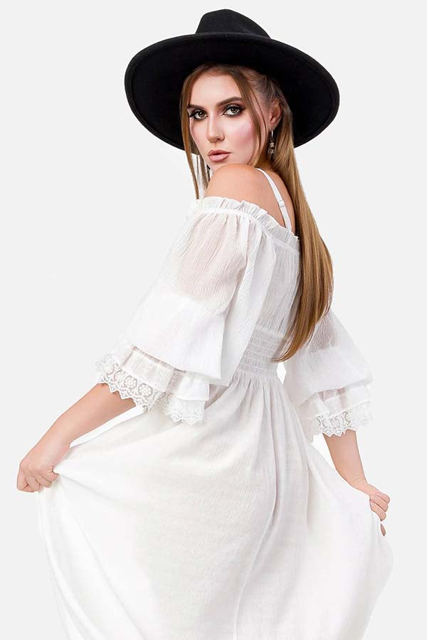 Night Calling [Ivory] | DRESS