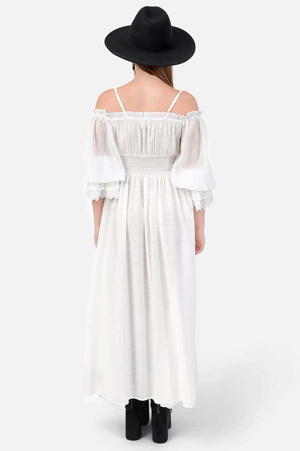 Night Calling [Ivory] | DRESS