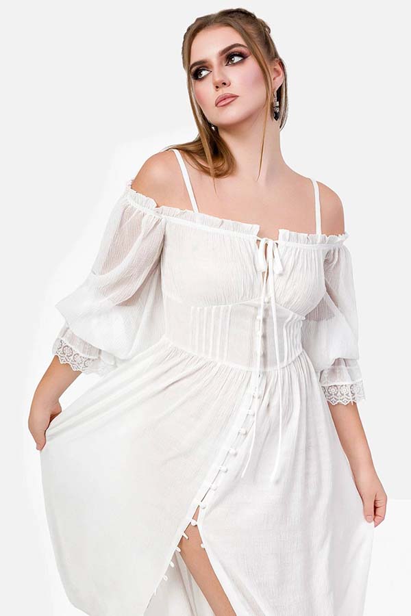 Night Calling [Ivory] | DRESS