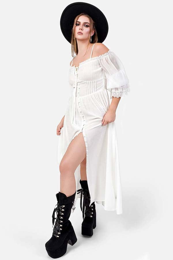 Night Calling [Ivory] | DRESS