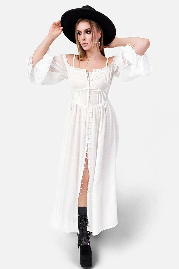 Night Calling [Ivory] | DRESS
