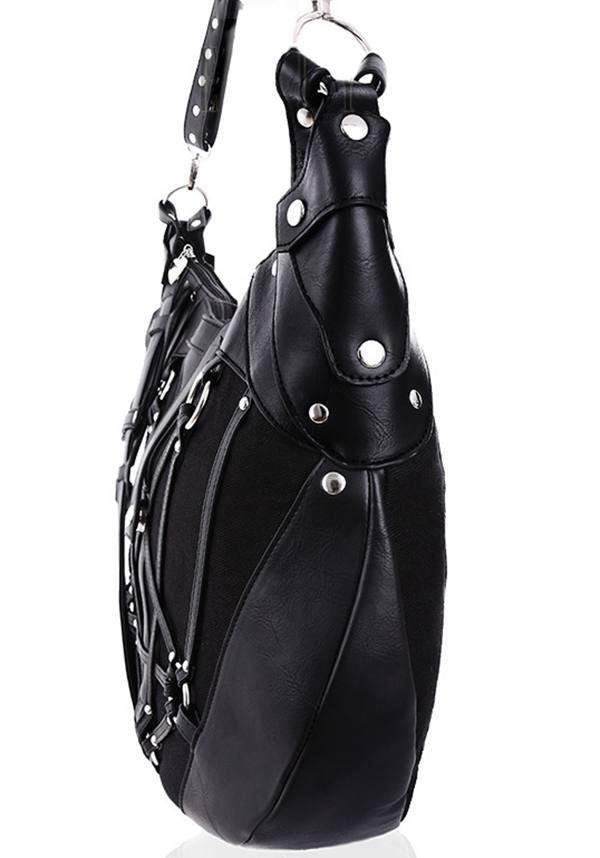 Pentagram | HOBO BAG - Beserk - accessories, all, bag, black, clickfrenzy15-2023, discountapp, fp, gothic, gothic bag, hand bag, handbag, handbags and purses, jan18, labelpending, labelvegan, ladies, restyle, shoulder bag, vegan