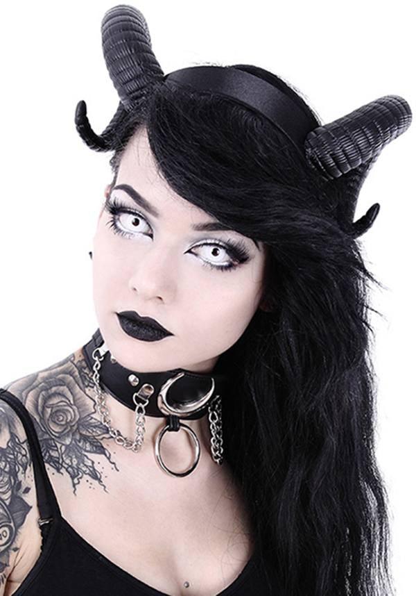 Sinister | HEADBAND - Beserk - accessories, all, black, clickfrenzy15-2023, cosplay, costume, discountapp, fp, gothic, gothic accessories, gothic gifts, hair accessories, halloween, hats and hair, headband, horns, restyle, witch