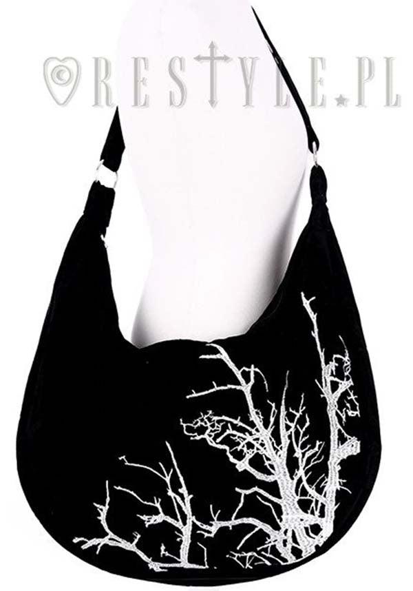White Branches | HOBO BAG - Beserk - accessories, all, all ladies, bag, bags, big bag, black, black and white, discountapp, fp, googleshopping, goth, gothic, gothic accessories, gothic bag, green witch, hand bag, handbag, handbags, handbags and purses, labelnew, ladies, ladies accessories, large bag, may23, mens accessories, nature, R250523, RS220408, shoulder bag, slingbag, spooky tree, tree, witch, witches, witchy, women, womens