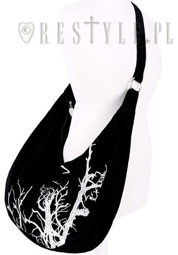 White Branches | HOBO BAG - Beserk - accessories, all, all ladies, bag, bags, big bag, black, black and white, discountapp, fp, googleshopping, goth, gothic, gothic accessories, gothic bag, green witch, hand bag, handbag, handbags, handbags and purses, labelnew, ladies, ladies accessories, large bag, may23, mens accessories, nature, R250523, RS220408, shoulder bag, slingbag, spooky tree, tree, witch, witches, witchy, women, womens