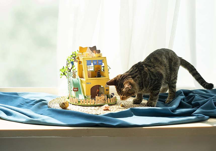 Cat House | DIY MINIATURE DOLLHOUSE