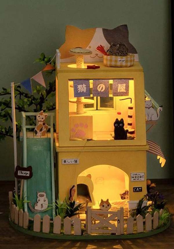 Cat House | DIY MINIATURE DOLLHOUSE