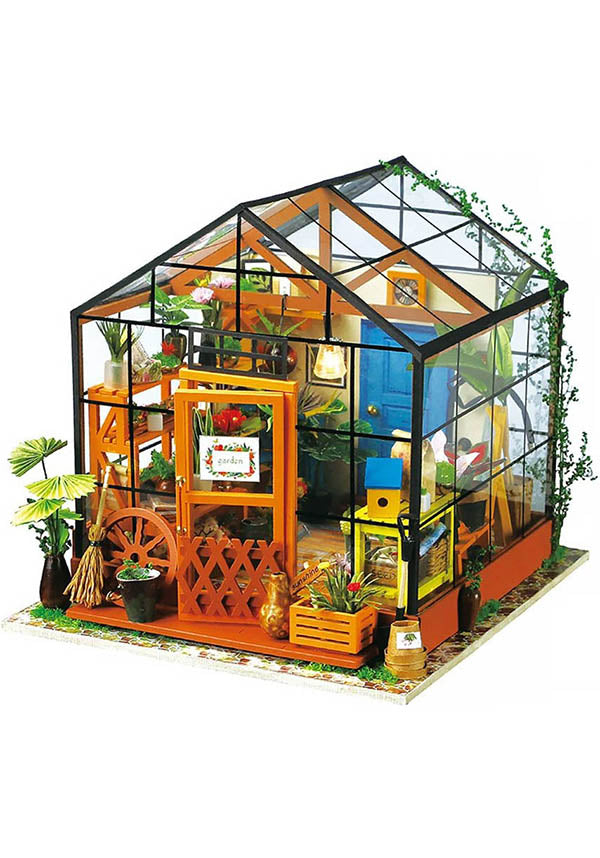 Cathy's Flower House | DIY MINIATURE GREENHOUSE