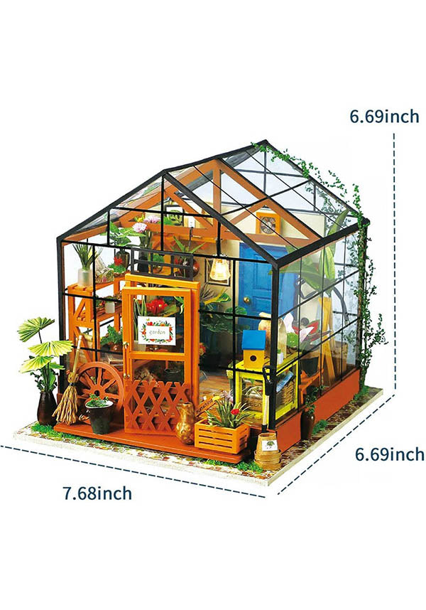 Cathy&#39;s Flower House | DIY MINIATURE GREENHOUSE