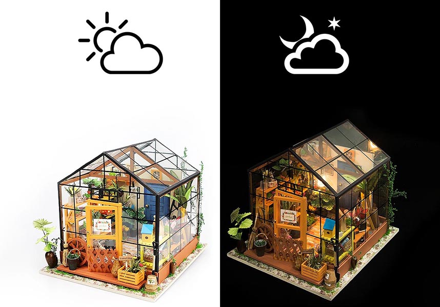 Cathy&#39;s Flower House | DIY MINIATURE GREENHOUSE