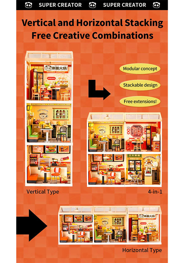 Panda Hot Pot | DIY MINIATURE HOUSE