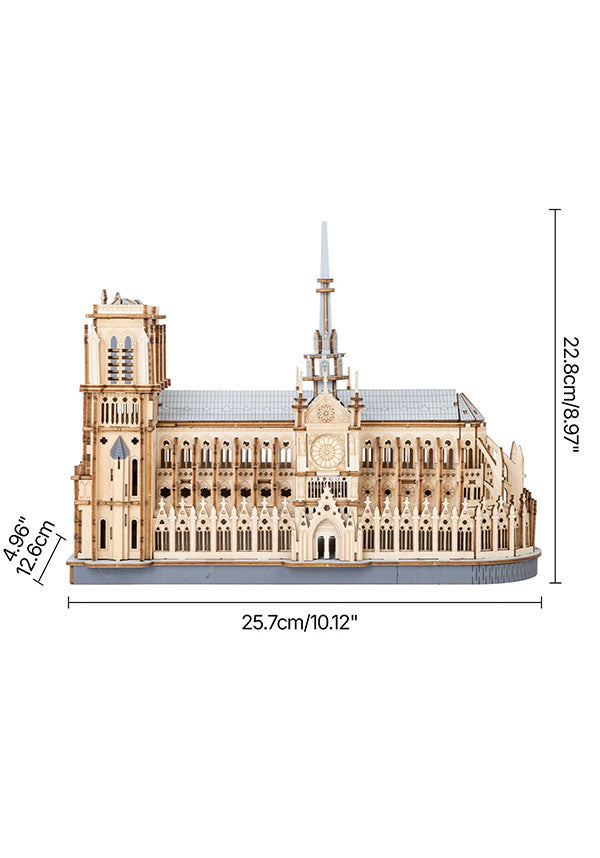 Rolife | Paris Cathedral 3D Wooden Puzzle | BESERK Australia