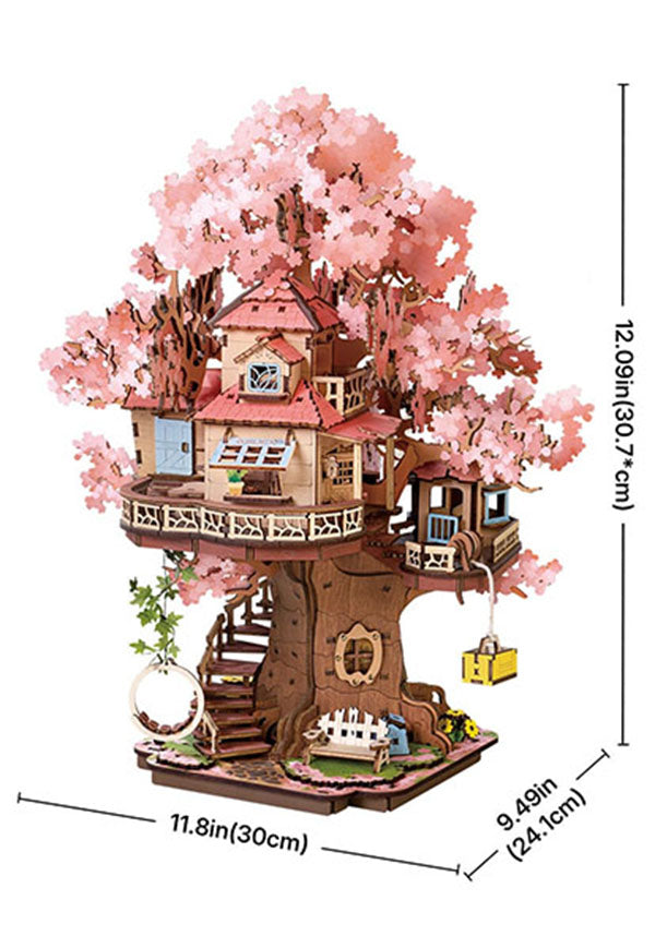 Sakura Tree House | 3D WOODEN PUZZLE