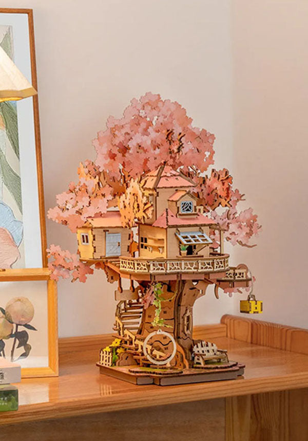 Sakura Tree House | 3D WOODEN PUZZLE