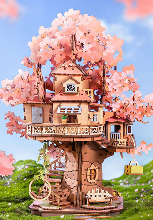 Sakura Tree House | 3D WOODEN PUZZLE
