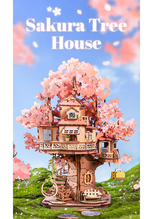 Sakura Tree House | 3D WOODEN PUZZLE