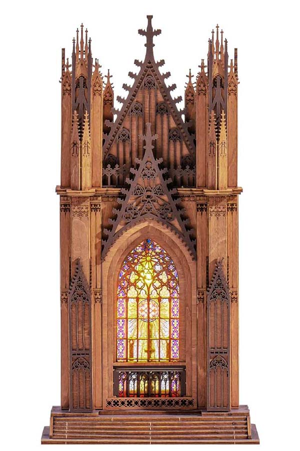 Twin-Tower Cathedral | 3D WOODEN PUZZLE