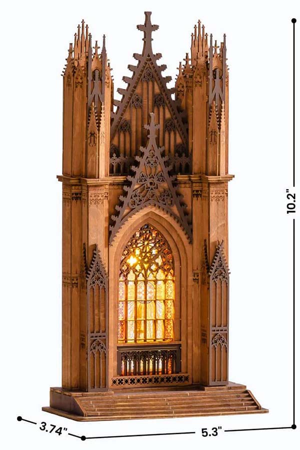 Twin-Tower Cathedral | 3D WOODEN PUZZLE