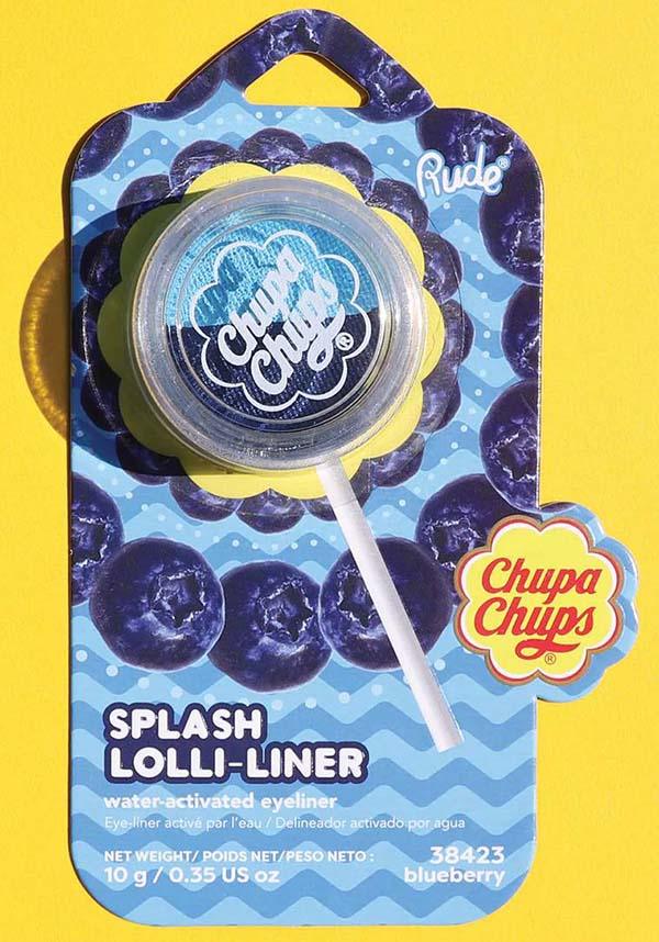 Chupa Chups [Blueberry] | SPLASH LOLLI LINER - Beserk - all, art, artist, blue, colour:blue, colours, cosmetics, discountapp, eye, eyeliner, eyes, fp, googleshopping, gothic cosmetics, halloween cosmetics, halloween makeup, jun23, kawaii, labelnew, labelvegan, light blue, liner, make up, makeup, R130623, RC17269, rude cosmetics, vegan