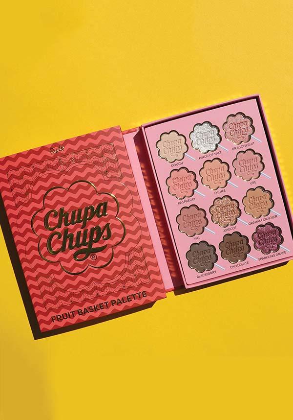 Chupa Chups [Fruit Basket] | 12 COLOR PALETTE - Beserk - all, brown, cosmetics, dark brown, discountapp, eye, eye shadow, eyes, eyeshadow, eyeshadow pressed, fp, googleshopping, gothic cosmetics, jun23, labelnew, labelvegan, light brown, make up, makeup, nude, R130623, RC17269, rude cosmetics, shimmer, vegan