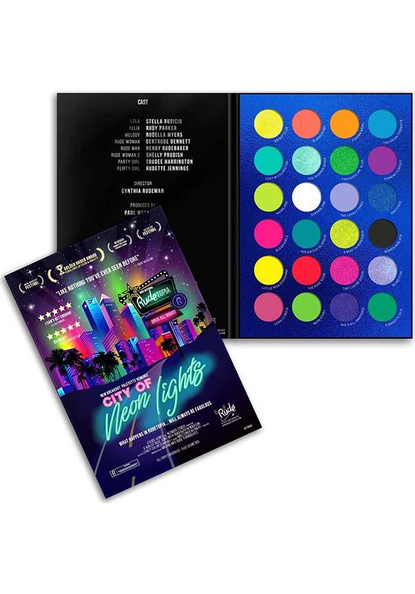 City of Neon Lights | EYESHADOW PALETTE - Beserk - 420sale, all, bright, bright green, bright orange, bright pink, bright purple, bright yellow, christmas, christmas gifts, clickfrenzy15-2023, cosmetics, cruelty free, discountapp, eye, eyes, eyeshadow, eyeshadow pressed, fp, gift, gift idea, gift ideas, gifts, halloween, labelvegan, make up, makeup, neon, not vegan, nov20, palette, rude cosmetics