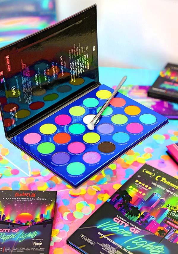 City of Neon Lights | EYESHADOW PALETTE - Beserk - 420sale, all, bright, bright green, bright orange, bright pink, bright purple, bright yellow, christmas, christmas gifts, clickfrenzy15-2023, cosmetics, cruelty free, discountapp, eye, eyes, eyeshadow, eyeshadow pressed, fp, gift, gift idea, gift ideas, gifts, halloween, labelvegan, make up, makeup, neon, not vegan, nov20, palette, rude cosmetics