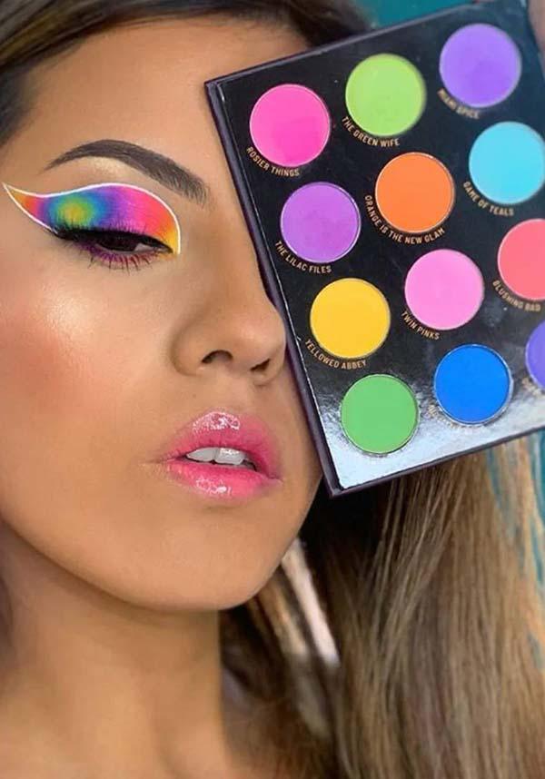 City of Pastel Lights | PIGMENT &amp; EYESHADOW PALETTE - Beserk - 420sale, all, clickfrenzy15-2023, cosmetics, cruelty free, dec20, discountapp, eye, eyes, eyeshadow, eyeshadow pressed, fp, halloween cosmetics, labelvegan, make up, makeup, neon, pastel, pastel blue, pastel goth, pastel green, pastel pink, pastel purple, rude cosmetics, vegan