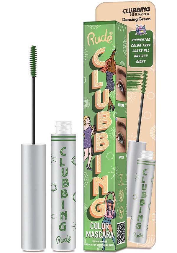 Clubbing [Dancing Green] | COLOR MASCARA - Beserk - all, christmas cosmetics, cosmetics, cosplay, dark green, discountapp, eye, eyes, fp, googleshopping, gothic cosmetics, green, halloween, halloween cosmetics, halloween costume, halloween makeup, jun23, labelnew, labelvegan, makeup, mascara, R130623, RC17269, rude cosmetics, special effects makeup, special fx makeup, vegan