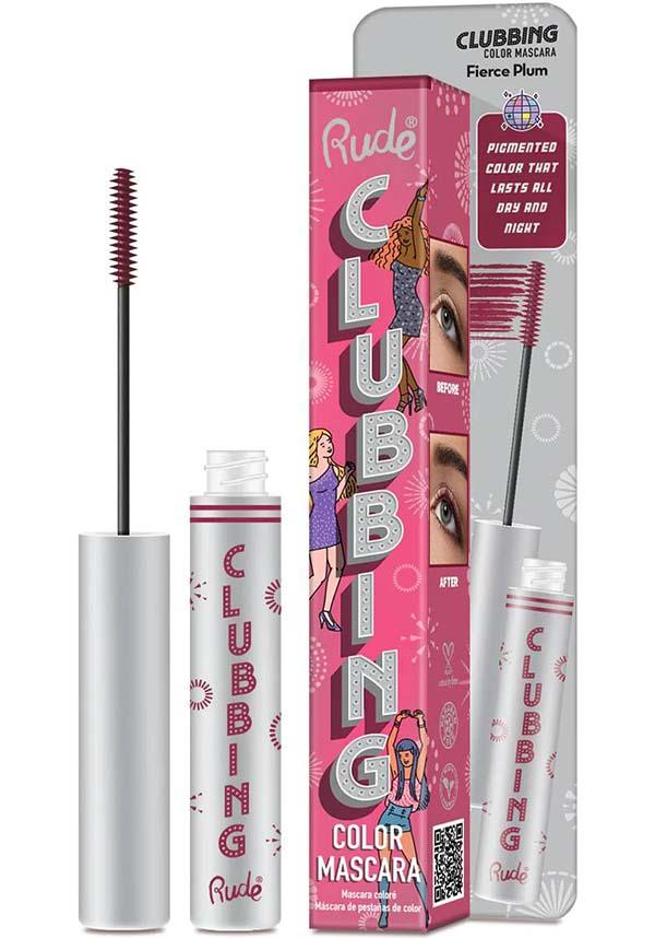 Clubbing [Fierce Plum] | COLOR MASCARA - Beserk - all, colour:red, cosmetics, discountapp, eye, eyes, fp, googleshopping, gothic cosmetics, halloween, halloween cosmetics, halloween costume, halloween makeup, jun23, labelnew, labelvegan, makeup, mascara, R130623, RC17269, red, rude cosmetics, special effects makeup, special fx makeup, vegan