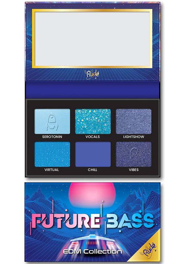 Future Bass [EDM Collection] | EYESHADOW PALETTE - Beserk - all, all ladies, blue, clickfrenzy15-2023, colour:blue, cosmetic glitter, dark blue, dec21, discountapp, eyes, eyeshadow, eyeshadow pressed, fp, glitter, glitter cosmetics, labelvegan, ladies, light blue, make up, makeup, palette, R221221, RCS15814, shimmer, vegan