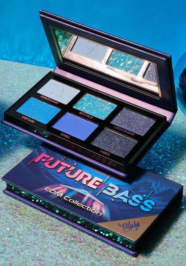 Future Bass [EDM Collection] | EYESHADOW PALETTE - Beserk - all, all ladies, blue, clickfrenzy15-2023, colour:blue, cosmetic glitter, dark blue, dec21, discountapp, eyes, eyeshadow, eyeshadow pressed, fp, glitter, glitter cosmetics, labelvegan, ladies, light blue, make up, makeup, palette, R221221, RCS15814, shimmer, vegan