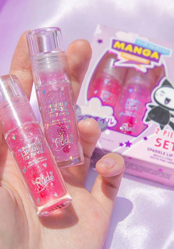 Manga [Strawberry/Grape Sparkle] | LIP OIL DUO