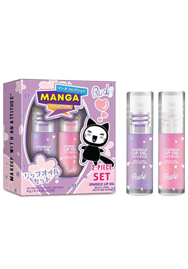 Manga [Strawberry/Grape Sparkle] | LIP OIL DUO