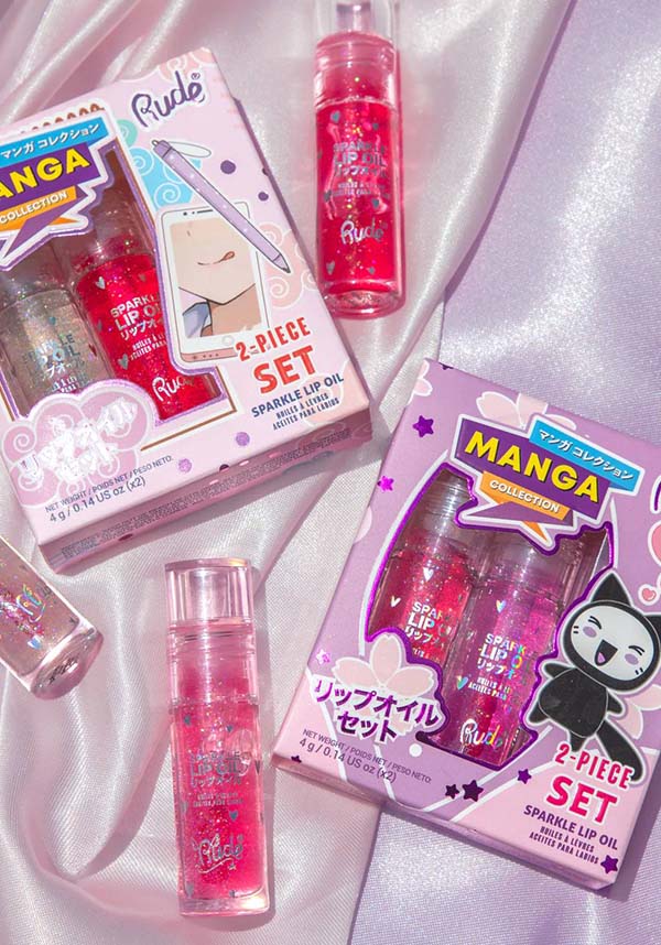Manga [Strawberry/Grape Sparkle] | LIP OIL DUO