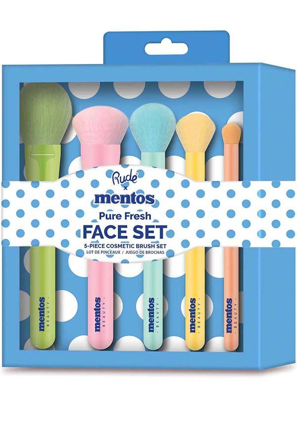 Mentos | FACE BRUSH SET - Beserk - all, brush, brushes, brushes and tools, cosmetics, discountapp, face, fp, googleshopping, jun23, labelnew, labelvegan, make up, makeup, makeup brush, makeup tools, multi, multicolour, pastel, pastel goth, R130623, RC17269, rude cosmetics, tools, tools and brushes, vegan