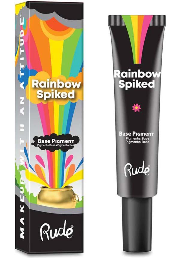 Rainbow Spiked [Black] | BASE PIGMENT - Beserk - all, base, black, cosmetics, cosplay, costume, discountapp, eye, eye shadow, eyes, eyeshadow, eyeshadow liquid, face, fp, googleshopping, gothic cosmetics, halloween cosmetics, halloween costume, halloween makeup, jun23, labelnew, labelvegan, make up, makeup, primer, R130623, RC17269, rude cosmetics, scary costume, special effects makeup, special fx makeup, vegan