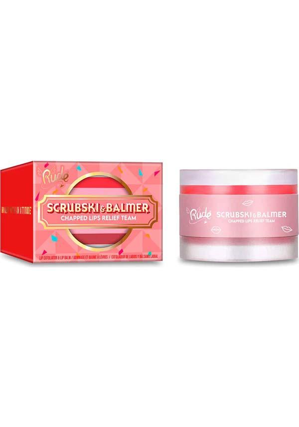 Scrubski &amp; Balmer [Juicy Peach] | LIP SCRUB - Beserk - all, clickfrenzy15-2023, cosmetics, discountapp, fp, gift, gift idea, gift ideas, labelvegan, lip, lips, make up, makeup, mar21, peach, rude cosmetics, scent, scented, scrub, vegan