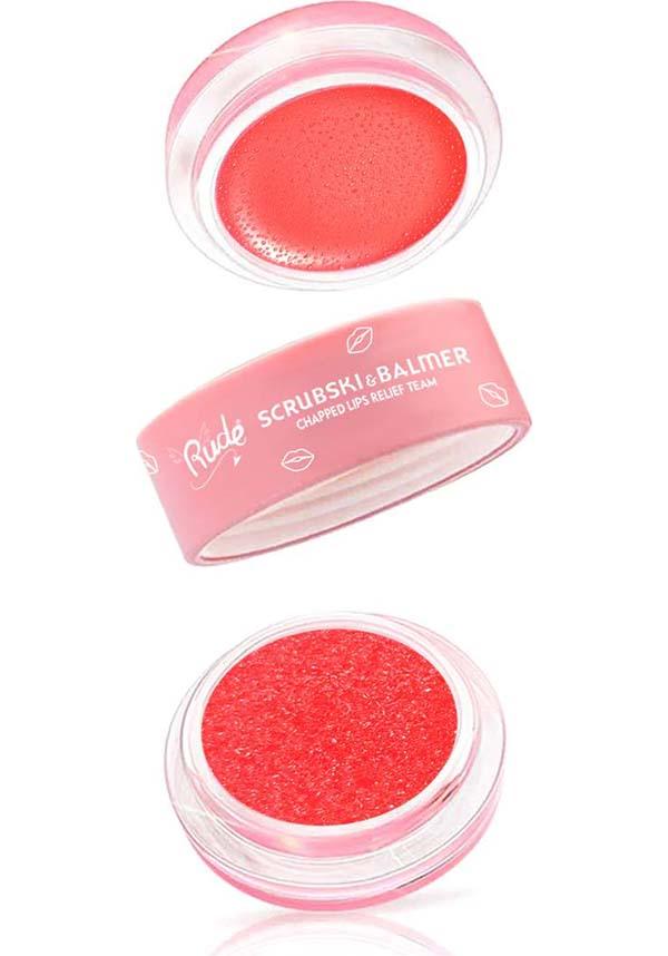Scrubski & Balmer [Juicy Peach] | LIP SCRUB - Beserk - all, clickfrenzy15-2023, cosmetics, discountapp, fp, gift, gift idea, gift ideas, labelvegan, lip, lips, make up, makeup, mar21, peach, rude cosmetics, scent, scented, scrub, vegan