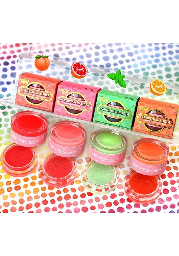 Scrubski & Balmer [Juicy Peach] | LIP SCRUB - Beserk - all, clickfrenzy15-2023, cosmetics, discountapp, fp, gift, gift idea, gift ideas, labelvegan, lip, lips, make up, makeup, mar21, peach, rude cosmetics, scent, scented, scrub, vegan