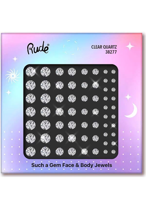 Such a Gem [Clear Quartz] | FACE & BODY JEWELS - Beserk - accessories, adhesive, all, body, clickfrenzy15-2023, cosmetic glitter, cosmetics, cruelty free, cruetly free, dec22, discountapp, face, fp, gem, gemstone, googleshopping, hair accessories, kids accessories, labelvegan, ladies accessories, make up, makeup, R151222, RCS16706, rude cosmetics, sparkle, vegan