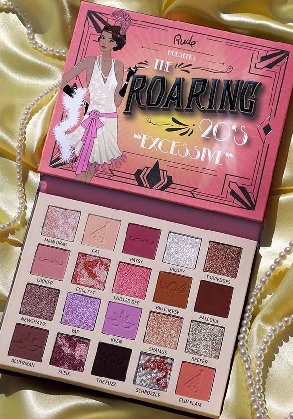 The Roaring Excessive 20’s | EYESHADOW PALETTE - Beserk - all, brown, clickfrenzy15-2023, cosmetic glitter, cosmetics, discountapp, eye, eyes, eyeshadow, eyeshadow pressed, fp, gift, gift idea, gift ideas, gifts, glitter, glitter cosmetics, googleshopping, make up, makeup, nude, palette, pink, purple, R210922, RC16476, rude cosmetics, sep22, Sept, shimmer