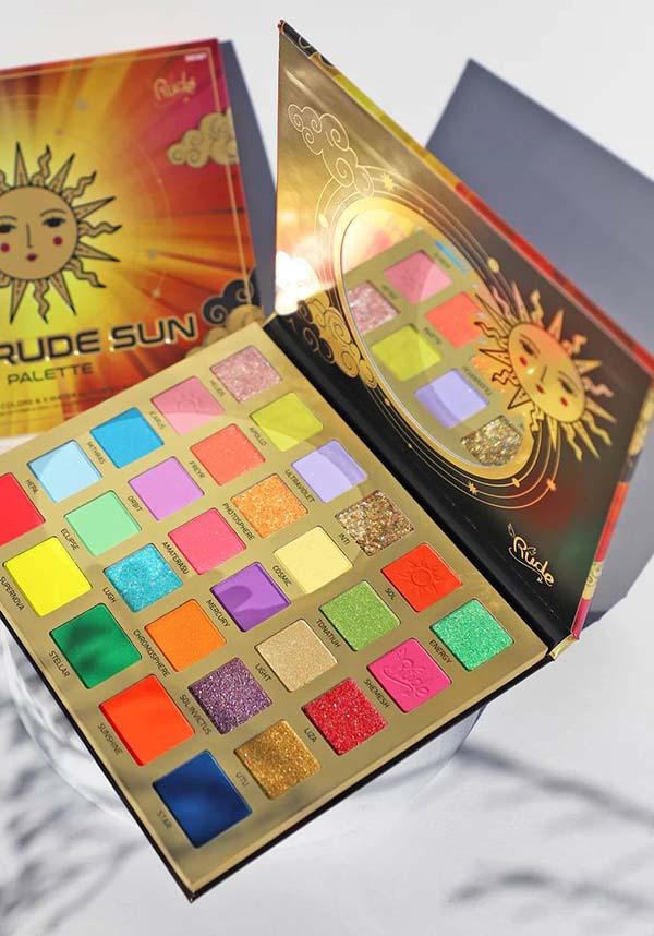 The Rude Sun | PALETTE - Beserk - all, apr22, blue, clickfrenzy15-2023, cosmetic glitter, cosmetics, discountapp, eyes, eyeshadow, eyeshadow pressed, fp, glitter, gold, green, make up, makeup, orange, palette, pink, purple, R240422, RCS16153, red, shimmer, yellow