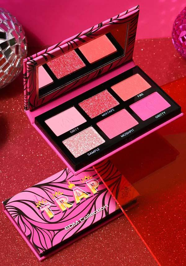 Trap [EDM Collection] | EYESHADOW PALETTE - Beserk - all, all ladies, christmas gift, christmas gifts, clickfrenzy15-2023, cosmetic glitter, cosmetics, dec21, discountapp, eyes, eyeshadow, eyeshadow pressed, fp, gift, gift idea, gift ideas, gifts, glitter, labelvegan, ladies, make up, makeup, palette, pink, R221221, RCS15814, shimmer, vegan